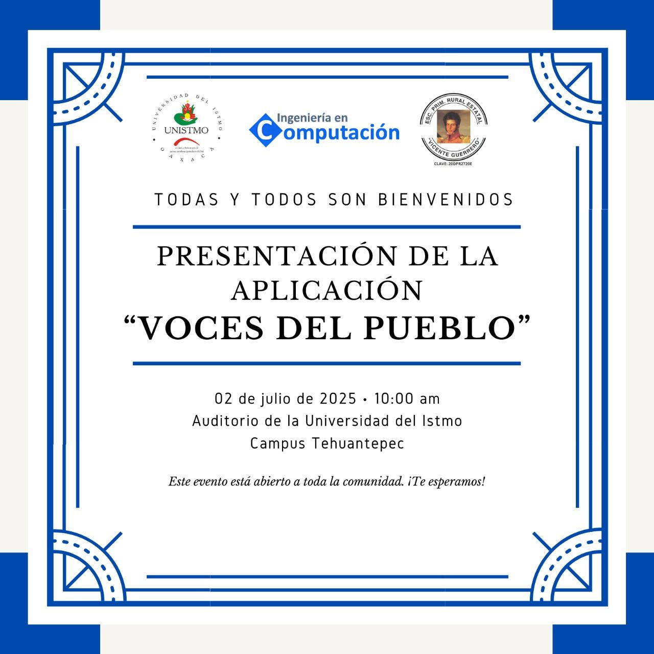 Presentación de la aplicación 'Voces del Pueblo'