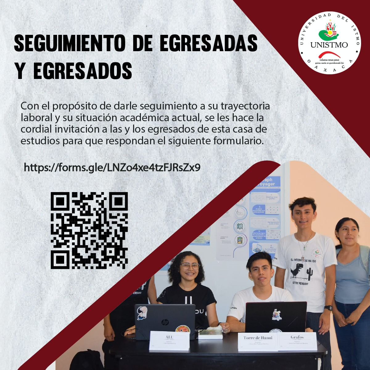 Invitación a Graduados para Apoyar a la Universidad