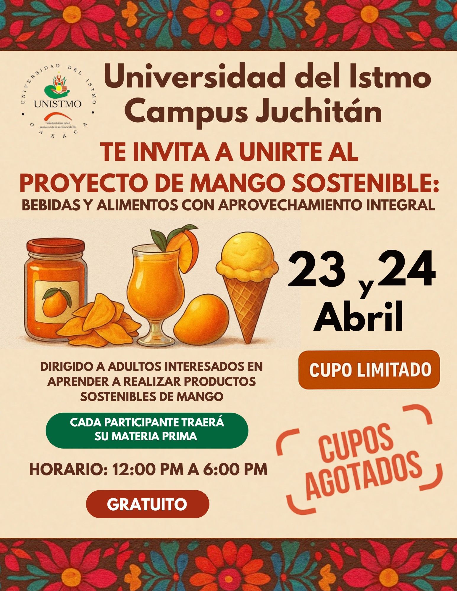 Invitación a Proyecto Mango Sostenible