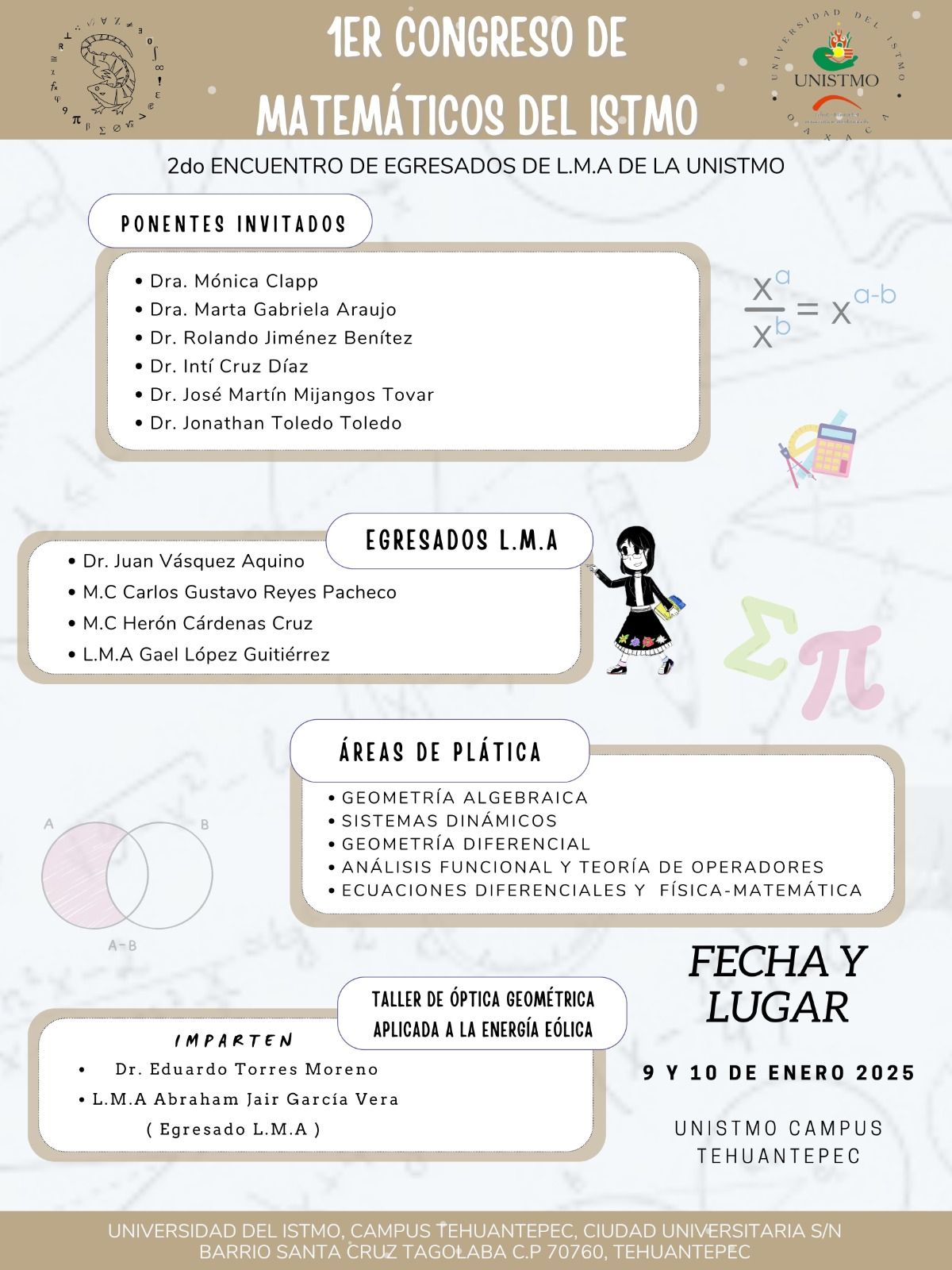 1er Congreso de Matemátic@s del Istmo