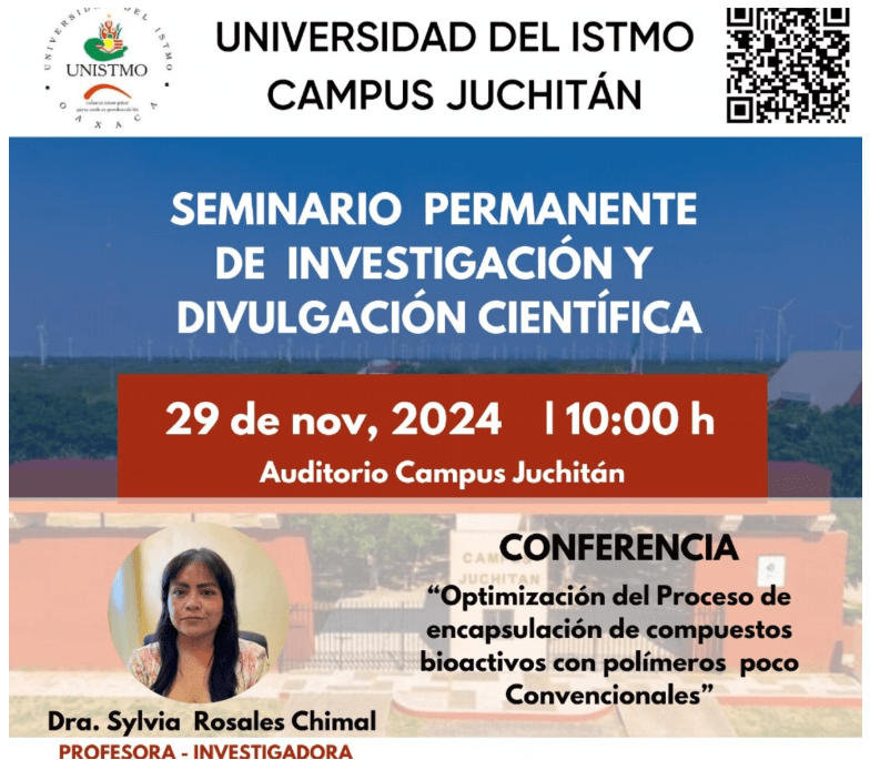 "Optimización del proceso de encapsulación de compuestos bioactivos con polímeros poco convencionales"